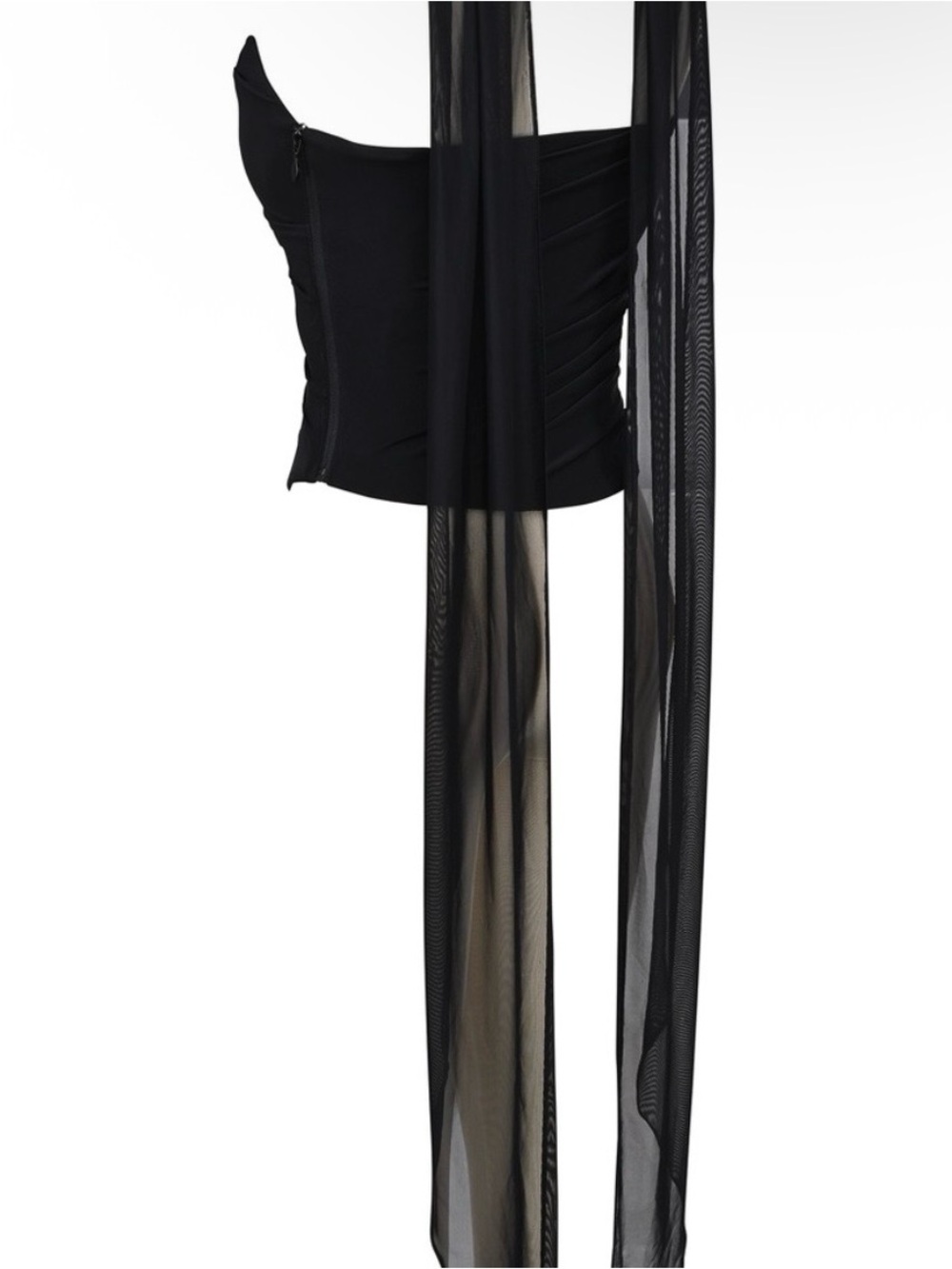 House of CB Black Strapless Gown - Picture 6 of 8